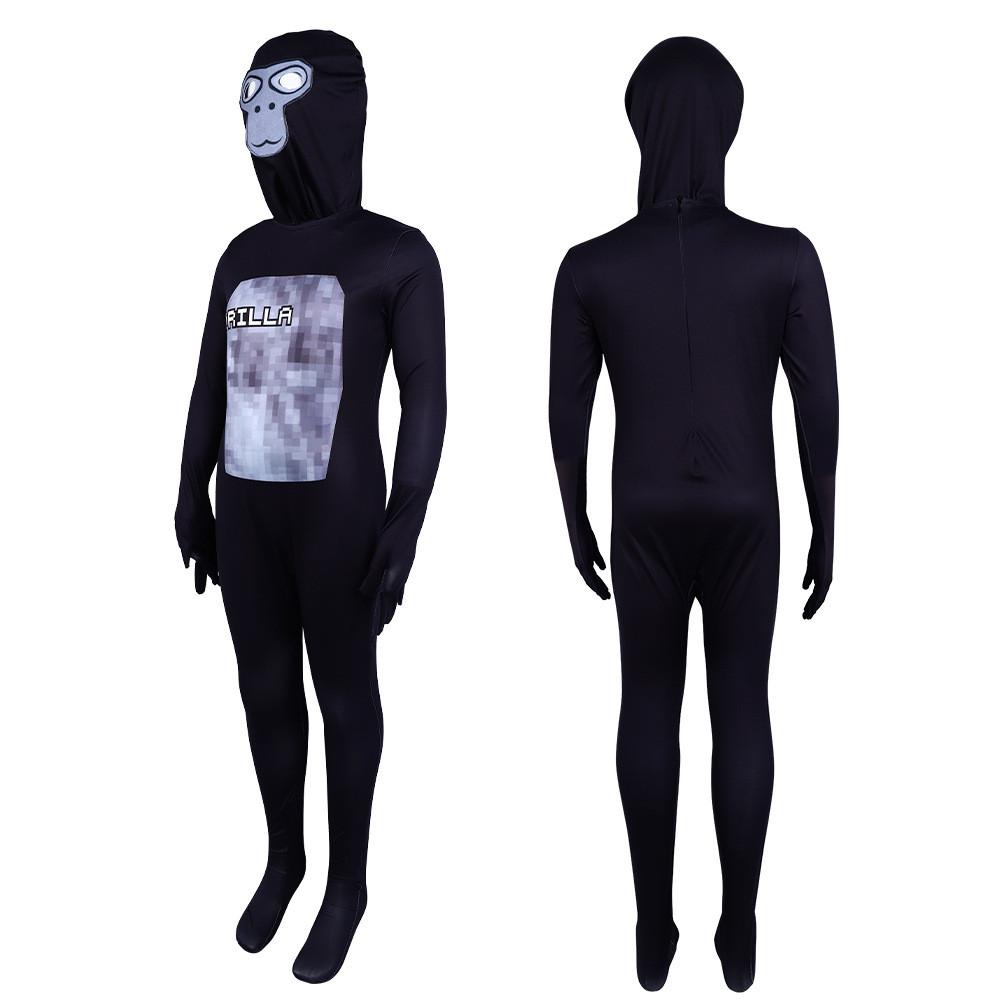 Child Tag Gorilla  Cosplay Costume Jumpsuits Halloween Party Performance Stage