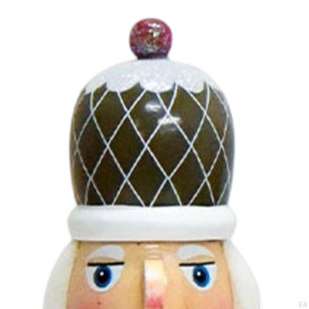 Świąteczna Dekoracja Dziadka do Orzechów Figurka na Biurko, Wszechstronna Ozdoba Drewniana Figurka na Święta