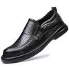 2025 autumn new soft leather men's shoes breathable business dress leather shoes men's trend versatile round head casual shoes men