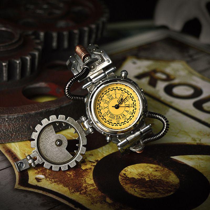 2019 Steampunk Orologio meccanico Punk Analogico al quarzo Orologio da polso  Cyberpunk per uomo Vintage Deluxe acquista in modo economico — spedizione  gratuita, recensioni reali con foto — Joom