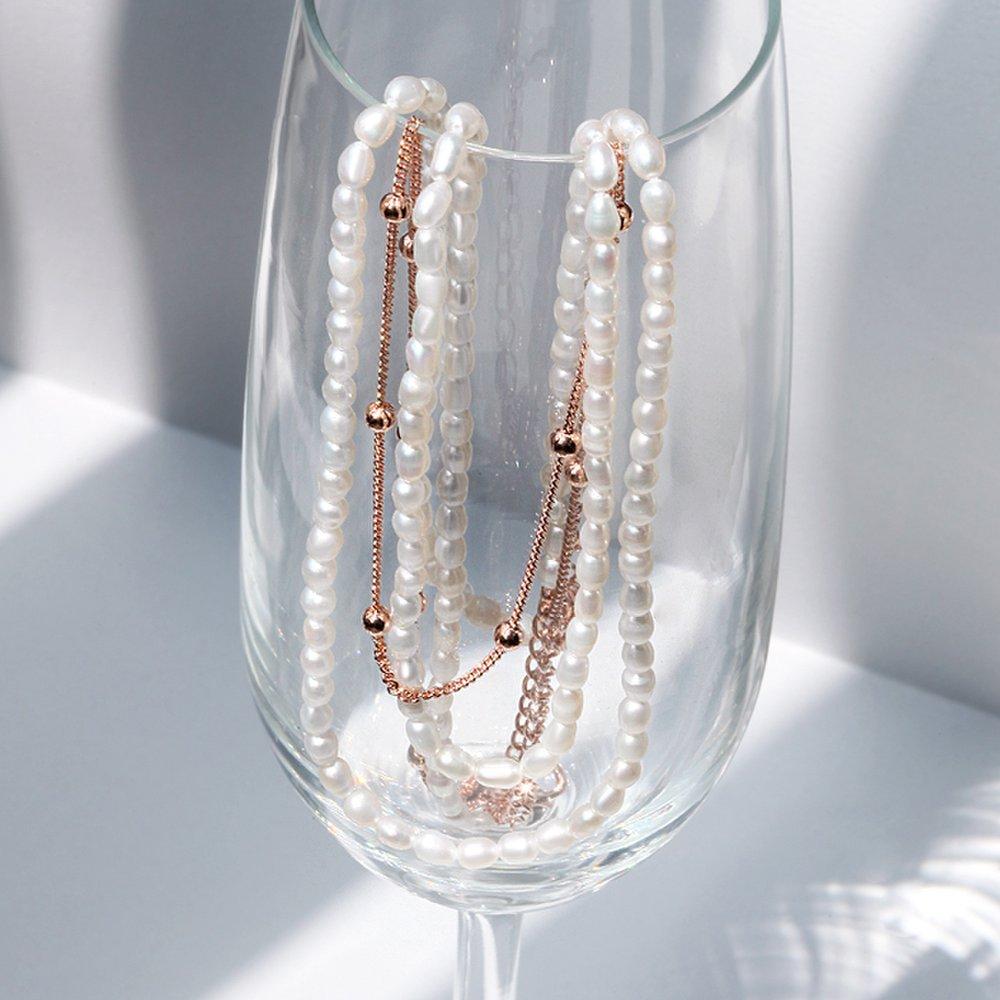 [Luvre Paris] Diello Freshwater Pearl Layered Necklace Na0486