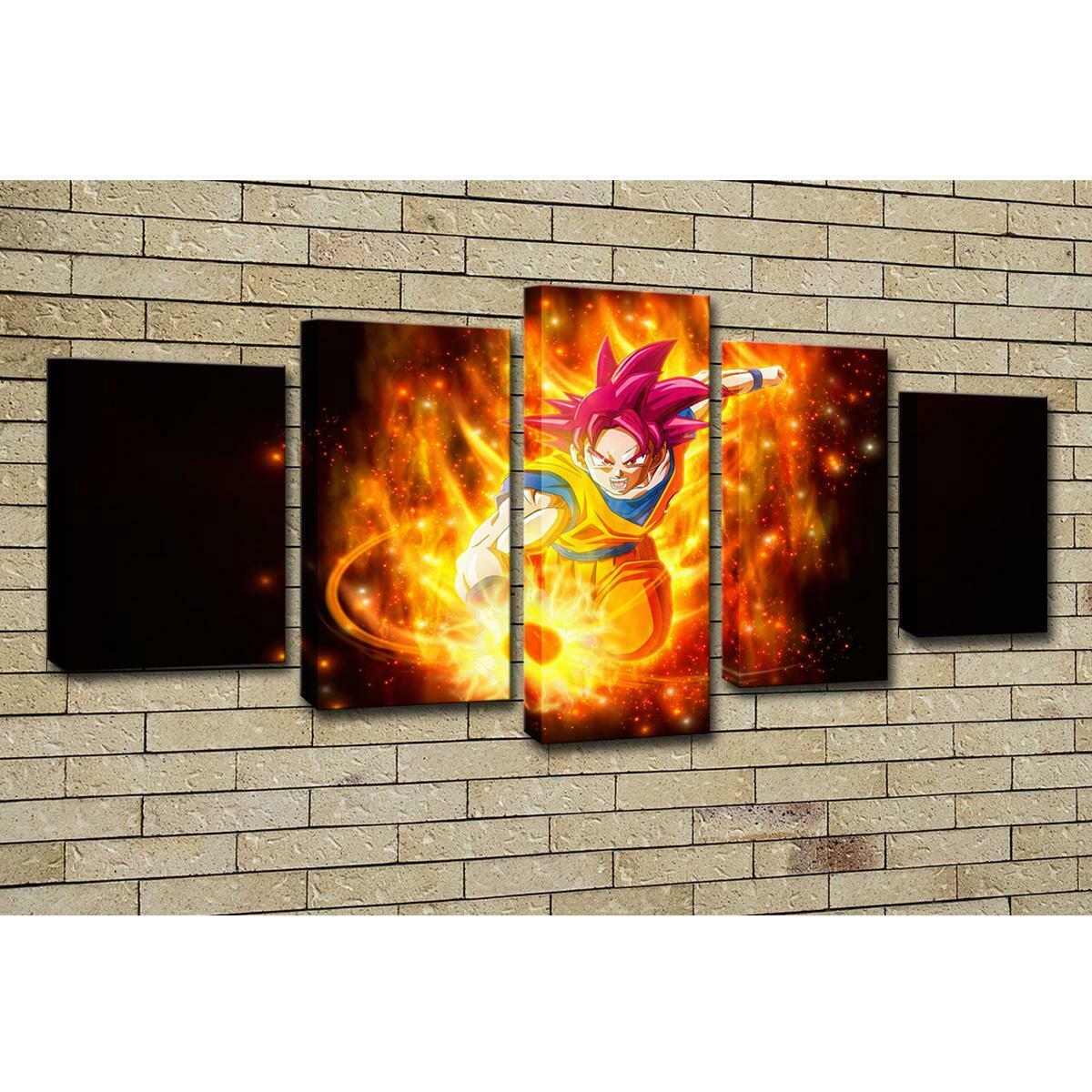 

Безрамный холст 5 шт. подарок ультра инстинкт японское аниме настенное искусство постеры картины домашний декор для украшения гостиной 20x35cm*2 20x45cm*2 20x55cm*1