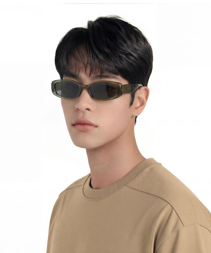 Weeoweeo Chico Clear Khaki Sunglasses