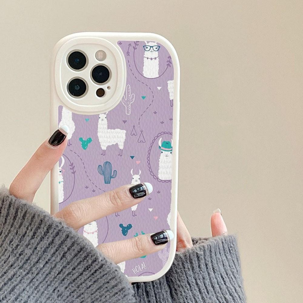 Lama Llama Alpacas Phone Case Hard Leather For IPhone 14 13 12 Mini 11 14 Pro Max Xs X Xr 7 8 Plus Fundas