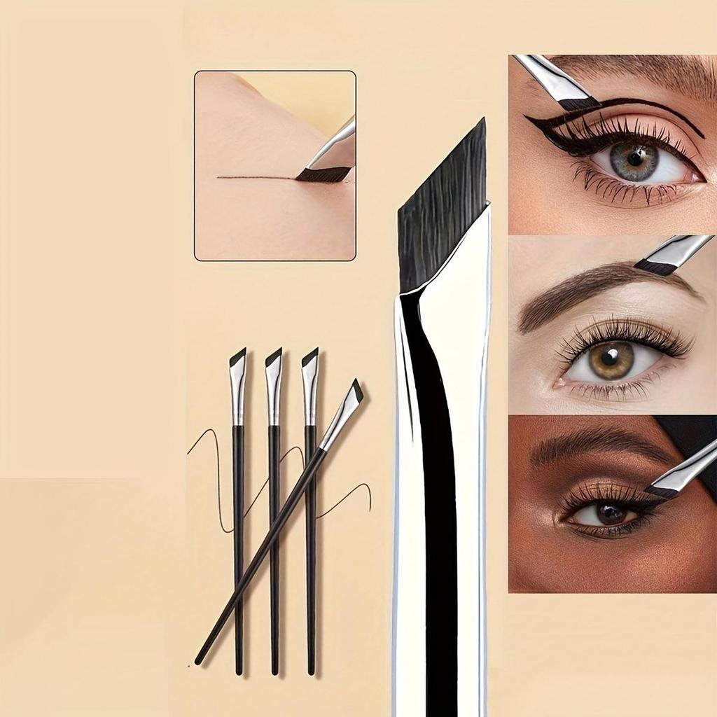 Precision Eye Makeup Brush Set (3/5/7-Piece) - Includes Angled Eyeliner, Eyeshadow, and Detail Brushes