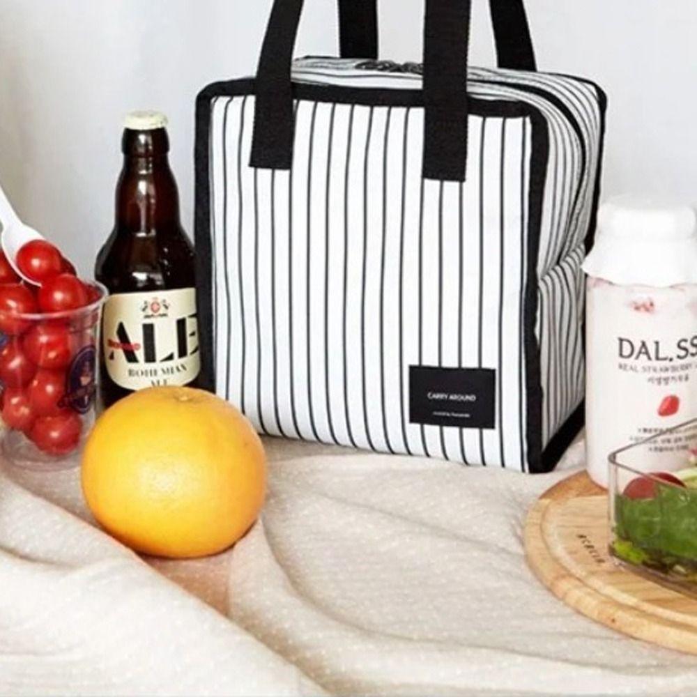 Thermal Insulated Insulated Lunch Bag Keep Fresh Picnic Bags Handbag Food Bags   Office Worker