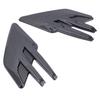 2Pcs Car Front Side Vent Trim Carbon Fiber Style Mudguard Air Wing Vent Trim Decoration Sporty Spoiler for Cars Trucks