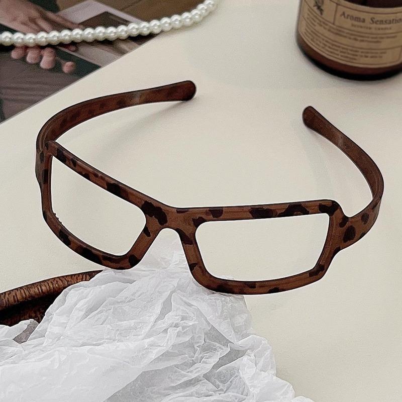 

Простая матовая леопардовая волнистая зубчатая повязка на голову для мытья лица, повязка на голову для женщин, нескользящие головные уборы, обручи, аксессуары для волос