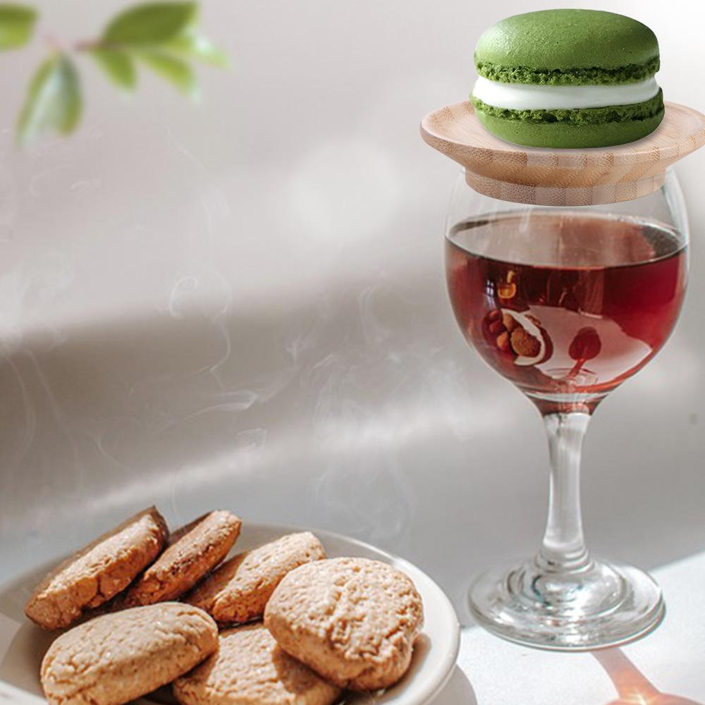 Wooden Wine Coaster Safety Dessert Wooden Tray Charcuterie Board Wooden Red Wine Lid Bar Supplies