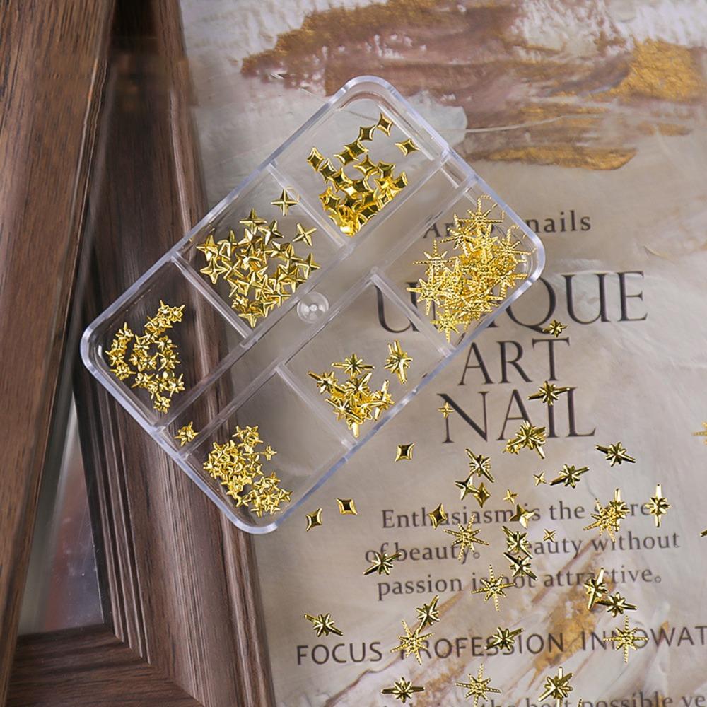 3D Nail Art Rhinestones Sparkle Colorful 3mm Mini Star Nail Charms Gems Pointed Bottom Glossy Glitter Shiny Zircon Rhinestones