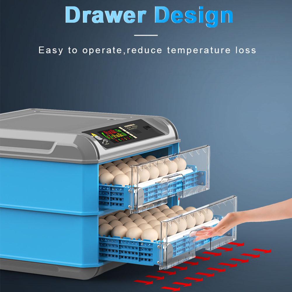 36 Eggs Household Brooder Farm Chicken Bird Incubator Fully Automatic Digital Egg Hatcher Dual-Power Supply Incubator