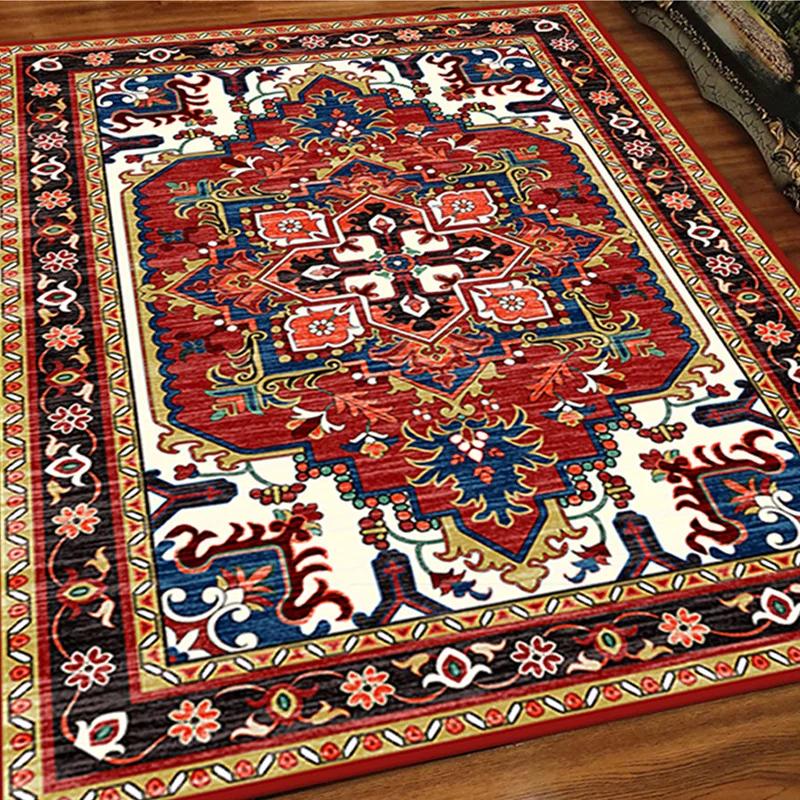 The Retro Printed Carpet Is Wear-resistant and Suitable for Home Decoration In Living Rooms and Bedrooms