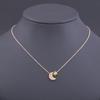Popular Street Photography Women with the Same Dunhuang Accessories Alloy, Simple Star and Moon Integrated Necklace