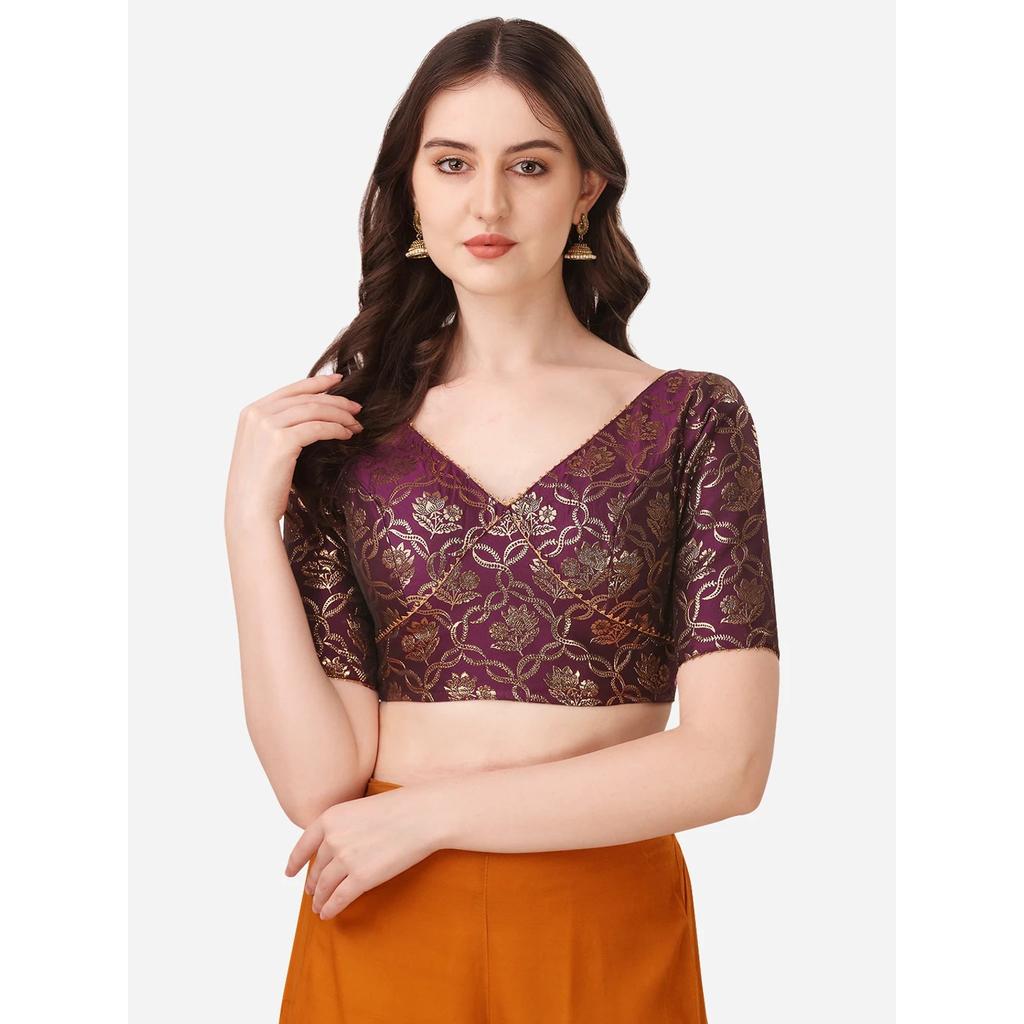 Indian Wedding Party Wear Designer Blouse Beautiful Women's Stitched Choli Dress