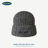 Soft waxy wool hat, thin and small face, knitted hat, big head circumference, warm and cold protection in autumn and winter, ear cover, cold hat for