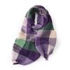 Womens Knitted Scarf With Fringe Warm Faux Cashmere Wrap Shawl Winter Unisex Stylish Accessory In Multiple Colors