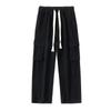 Three-dimensional Pocket Tooling Jeans Men's American Loose Straight Retro Versatile Wide-leg Trousers