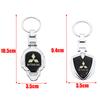 1pcs new metal Zinc Alloy Car KeyChain sticker Key Chain Keyring Key Ring Creative Emblem Auto Badge accessories For Mitsubishi