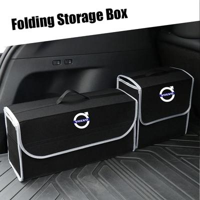 Geantă de Depozitare pentru Portbagajul Mașinii Cutie Organizatoare din Pâslă Accesorii Auto Pentru V40 V60 V90 XC60 XC40 XC90 S60 S90 C50 S40 C70 Rdesign