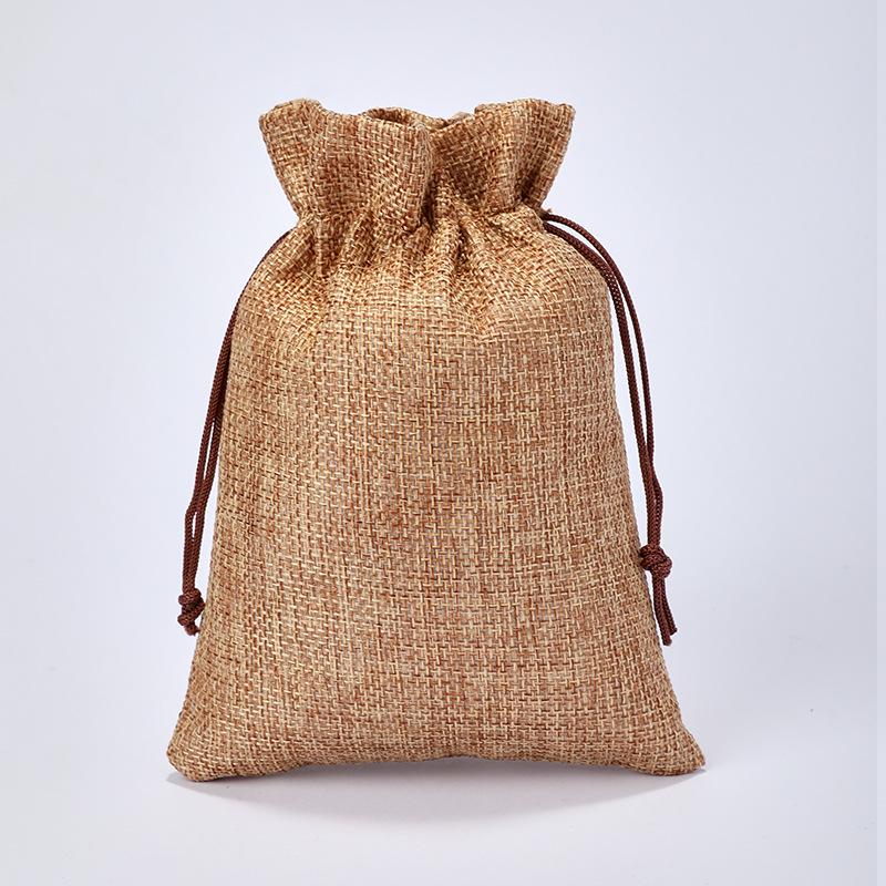 Available Hessian Drawstring Bag: Dustproof Jewelry Pouch, Christmas Gift Bag, Custom Logo Options