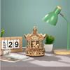 3D Moving Wooden Puzzle with LED and Music Box with Japanese Instructions Tsukurundesu® (Pony Carousel)