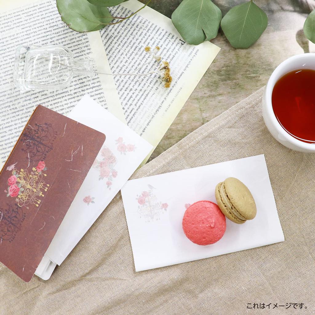 Kamiso Sansho Kaishi Beautiful MONDE Iyo Washi with case Set of 3 Cameo and perfume bird cage and antique wall clock x Kaishi set 32 (1 piece) bottle,