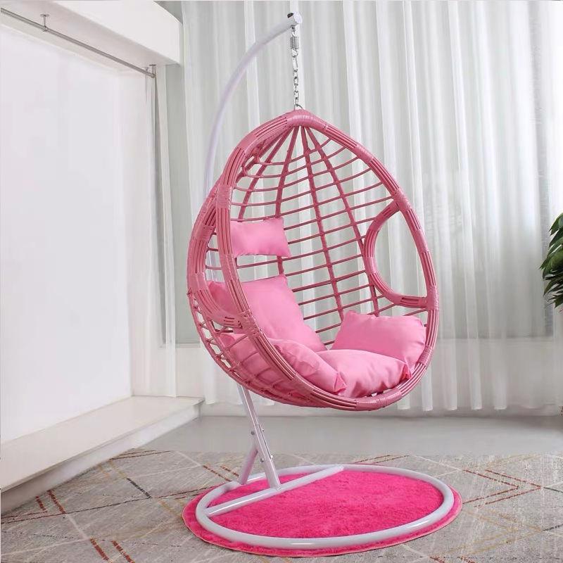 Double Wicker Hanging Basket Chair: Indoor/Outdoor Bird's Nest Swing Chair for Balcony & Leisure