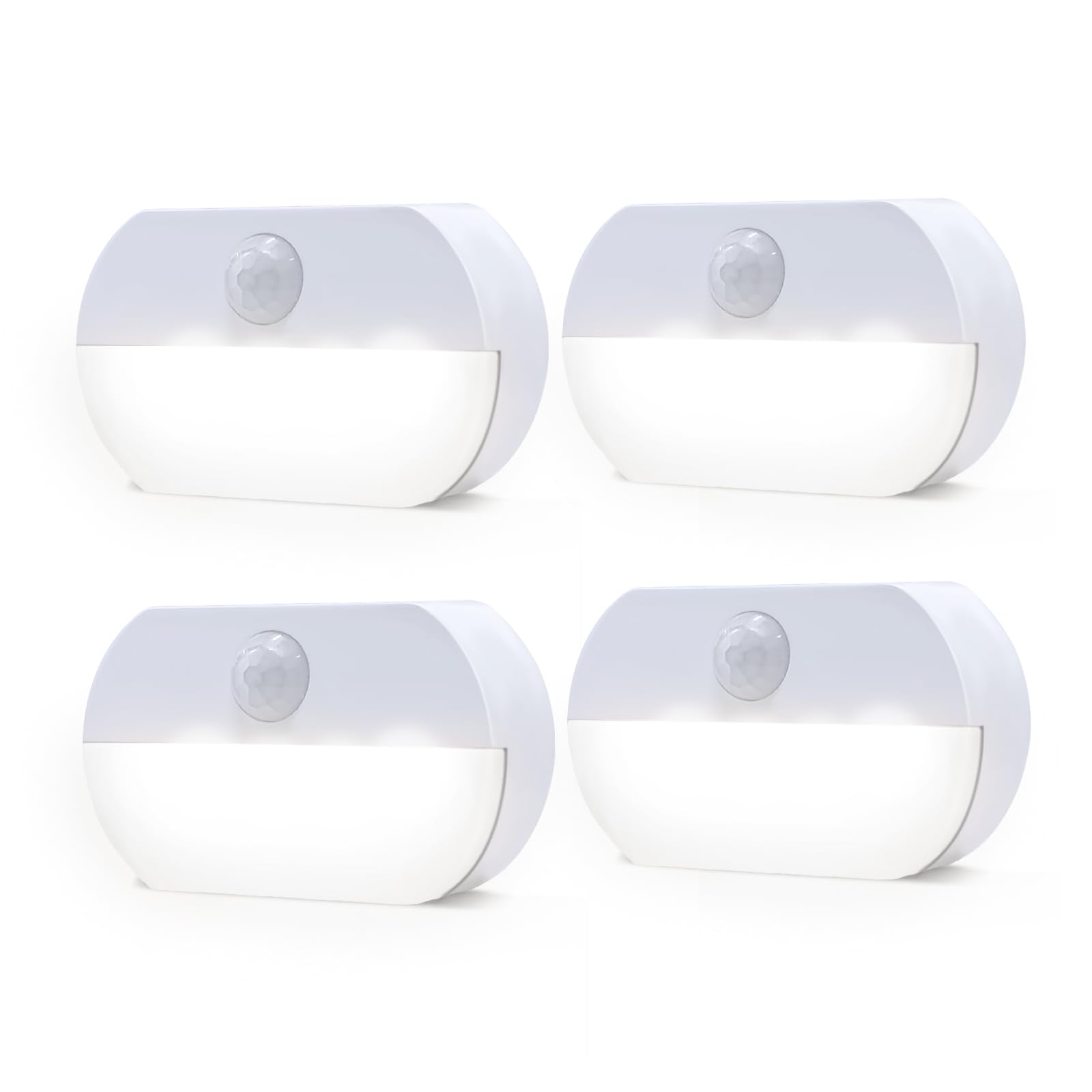 

AmmToo LED Sensor Light, Daylight, Footlight with Motion Sensor, No Wiring Required, Automatic OnOff, for Stairs, Bathrooms, Hallways, Refrigerators,