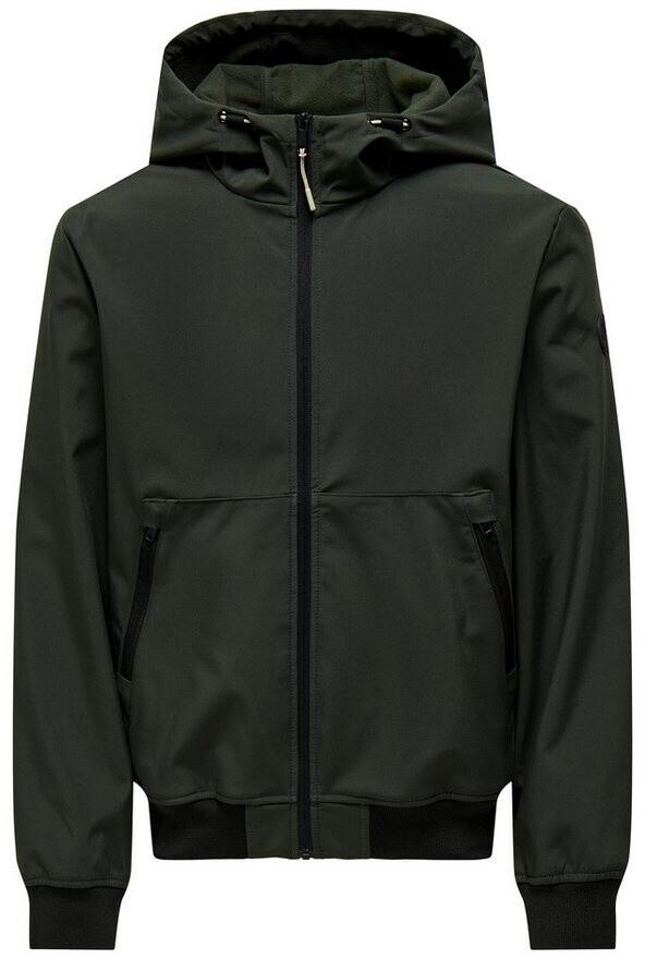 Демисезонная куртка Only & Sons Onsbowie Softshell Bomber Noos (22029276) peat