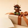 DIY Highland Cow Beading Kit Cute 3d Cow Bead Craft Pendant with Colorful Beads