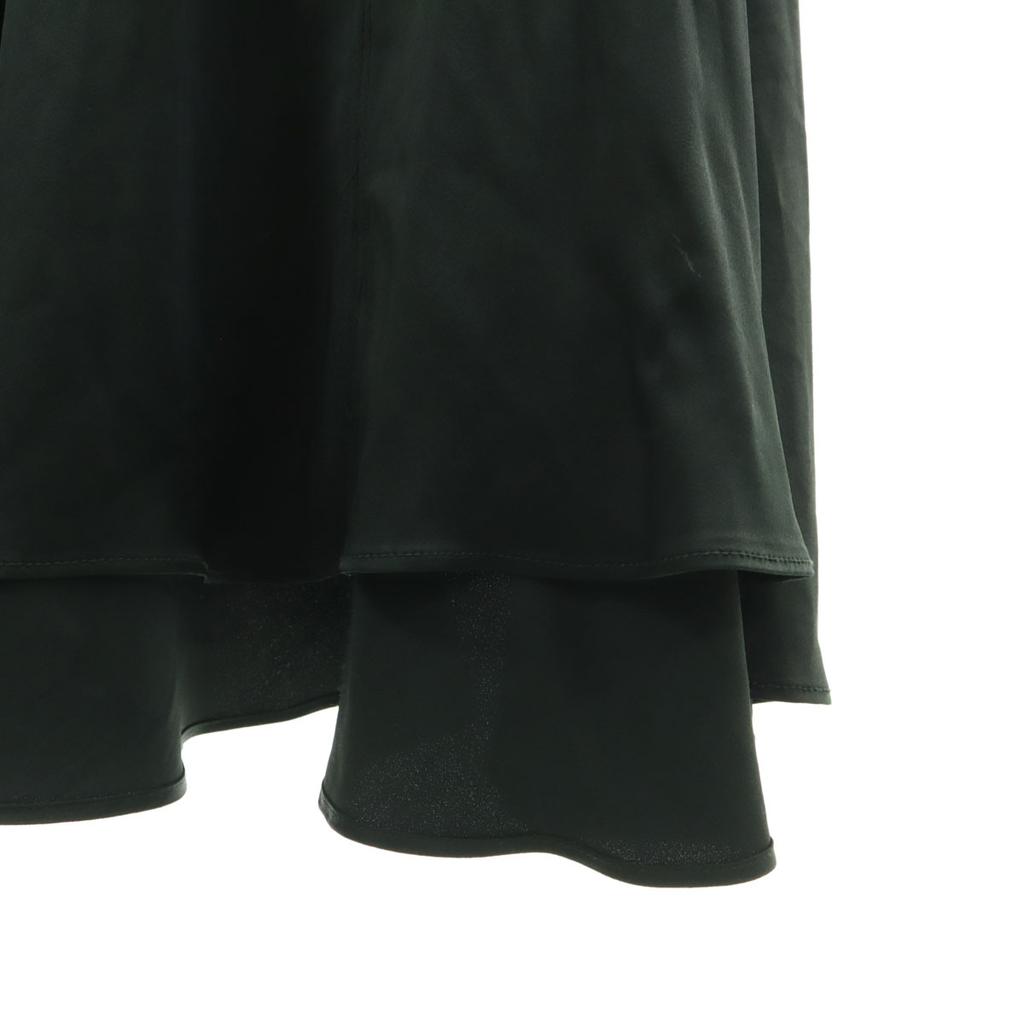 Zara No Sleeve Long Dress S Dark Green Women Used