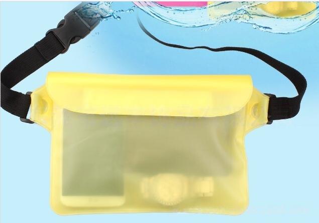 PVC Waterproof Waist Bag Outdoor Sports Bag Rafting Swimming Beach Bag Transparent Waist Bag Waterproof Bag