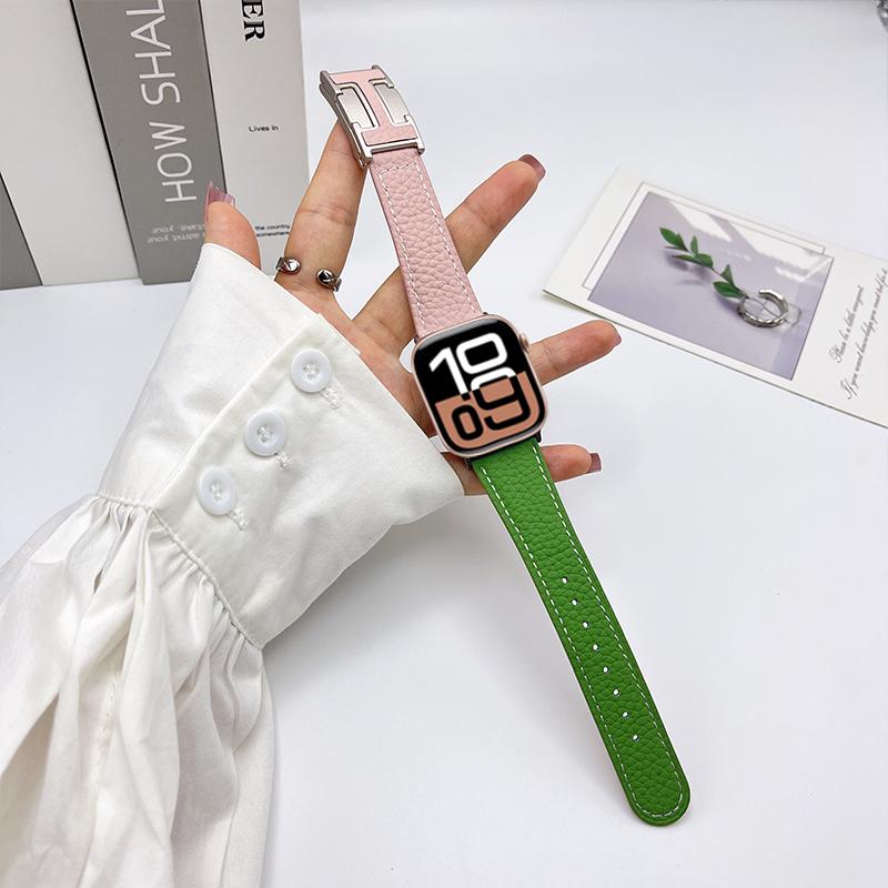 

Ремешок из натуральной кожи для SmartWatch Ultra 2 49 мм 10 9 8 7 46 мм 41 мм 45 мм 44 мм 40 мм 38 42 44 Магнитный ремешок с пряжкой для Smart Watch 6 SE 5 4 3 2 1 S10 46-42 44 45 49mm