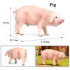 Oenux Poultry Farm Animals Model Simulation Pig Swine Sow Porcupine Boar Action Figures Figurine Lovely Educational Kids Toy