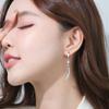 KOFSAC 925 Silver Mermaid Earrings Long Fishtail Shiny Women Jewelry Fashion Female Earrings