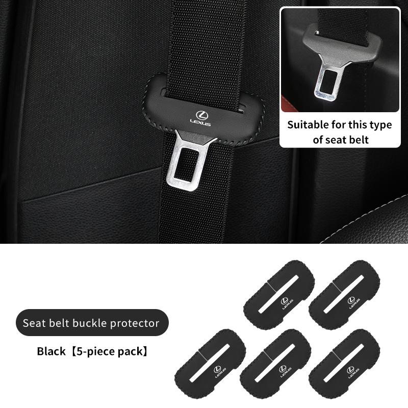 Car Seat Belt Flip Leather Buckle Protector For w222 UX250h RX450h CT200h RX400h NX300h RX350 RX300 GX470 IS350 ES3350 222w