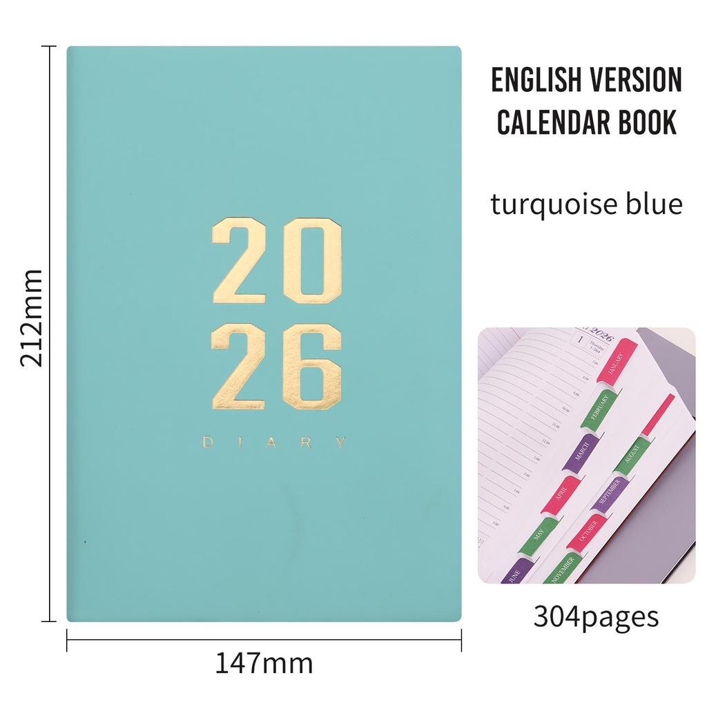 A5 Multilingual Daily Planner: English-Spanish Diary & Calendar