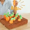Dog Carrot Plush Toy Interactive Dog Voice Toys with Non-Slip Bottom Cute Dog Carrot Patch for Aggressive Chewers Pet