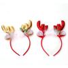 Dress Up Elk Bells Christmas Hair Band Antlers Headband Female Plush Hair Hoop Christmas Decoration