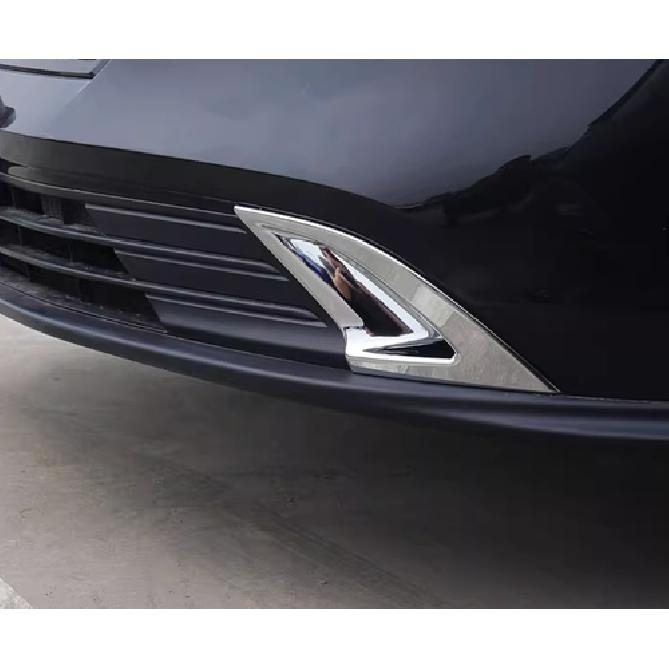 Front Fog Light Tail Lamp Lid Cover Trim For Honda Accord 2pcs ABS Chrome