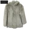 SAVE THE DUCK Gray BRIDGET D40070W FURY Reversible Eco-Fur Jacket Jacket Not Written grayUsed