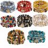 Ethnic Style Bohemian Beads Bracelet Heart Charm Multi-Layer Bracelets Women Bangle Set  Gifts