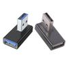 2Pcs USB 3.0 Converters Adapter with 90 Angle Design Supporting Fast Sync and Power Output for Electronics Use