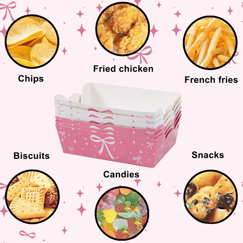 Schleife Partydekorationen Snackbox Popcornboxen Pommesboxen Für Party Jungen Partyzubehör Partygeschenke Outdoor-Geschirr