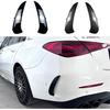 Car Rear Bumper Splitter Side Spoiler Air Vent Wind Knife Body Kits Compatible with Benz C-Class W206 C260 C43 C63 AMG 2022 2023(Glossy Black)