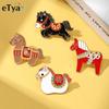 Cute Animal Zodiac Horse Badges  Small Gifts  Accessories  Clothing and Accessories for The Year of The Horse  Brooches and Gifts