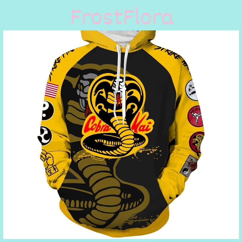 Bluza z kapturem Karate Kid Cobra Kai Animacja 3D Miękka Wygodna Pulower Cosplay
