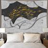 Chinese Style Hanging Cloth Scenery Background Art Painting Decor Lotus Goldfish Wall Carpet Home Decoration Gilding Tapestry