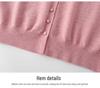Spring and Autumn Loose Knit Cardigan for Middle-aged Women - Round Neck, Single-breasted Sweater