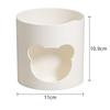 Round Tabletop Pen Holder Compact Makeup Brush Organizer Stationery Pen Holder Organizer for Office School